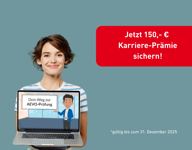 AEVO-Kurs Aktionsbanner: Jetzt 150,-€ Karriere-Prämie sichern