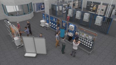 Umwelt- und Versorgungstechnik Fachraum Ansicht 1