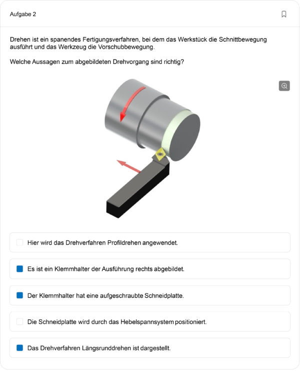 Multiple-Choice-Aufgabe