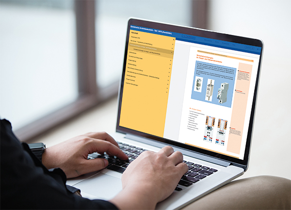 C-LARNING auf einem Laptop