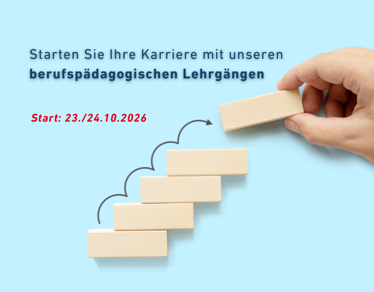 Ausbilder Plus mit den Bestandteilen: Lernprozessbegleiter/-in, Aus- und Weiterbildungspädagoge/-in Berufspädagoge/-in 