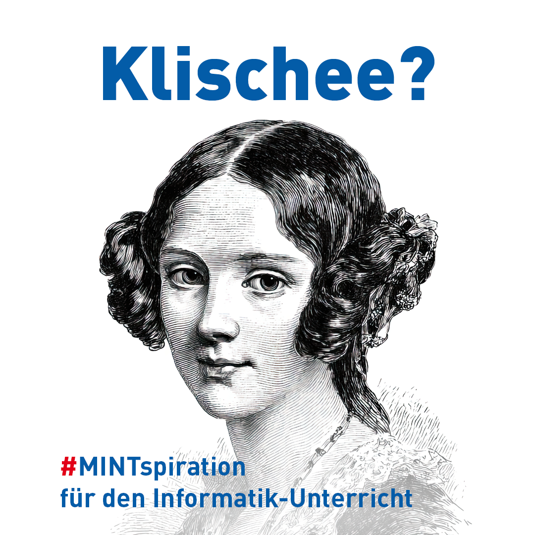 Bild von Ada Lovelace mit der Überschrift "Klischee?"