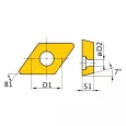 HM-Ersatzwendeplatten  ISO DCMT070204