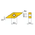 HM-Ersatzwendeplatten ISO VNMG 160408