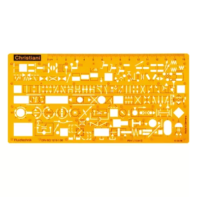 Schablone für Hydraulik und Pneumatik 