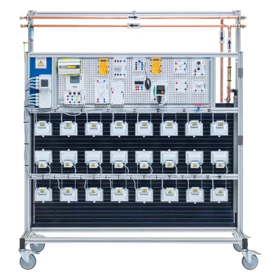 Schulungsstand Hybridkollektor mit PV-Komponenten