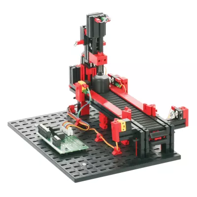 fischertechnik® education Stanzmaschine mit Transportband