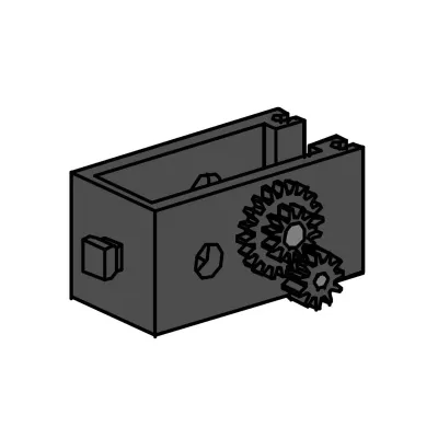 U-Getriebe mini schwarz 