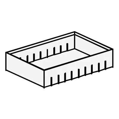 Sortierwanne grau 128x188mm 