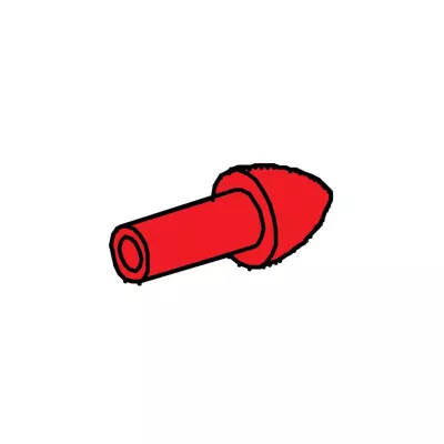 Adapterspitze rot für Luftschraube 