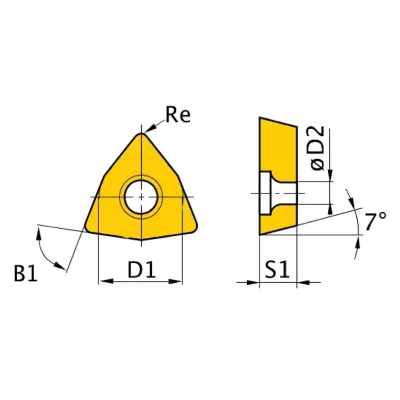 HM-Ersatzwendeplatten  ISO WCMT050308